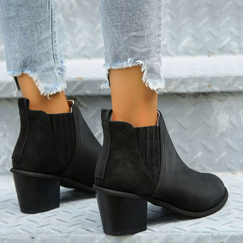 Women's Chelsea Boots with Stacked Heel | Ankle Boot