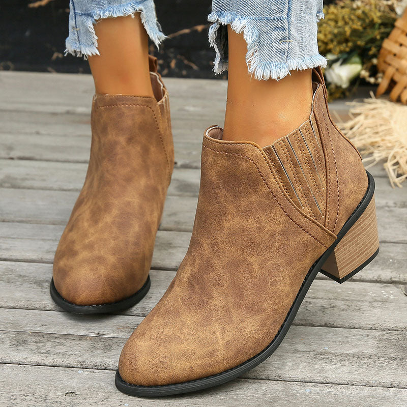 Women's Chelsea Boots with Stacked Heel | Ankle Boot