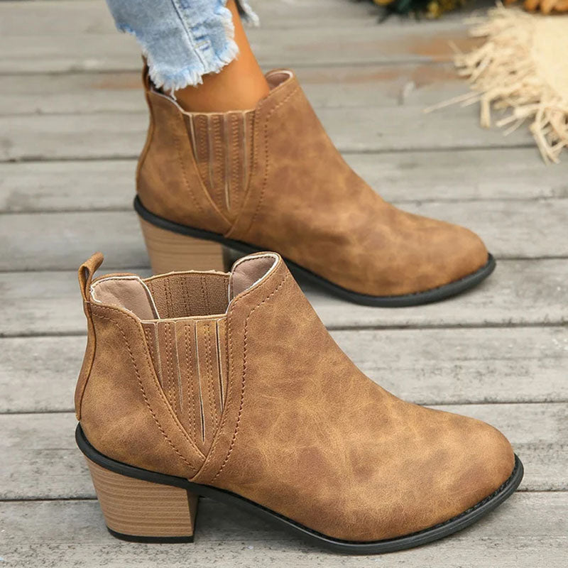 Women's Chelsea Boots with Stacked Heel | Ankle Boot