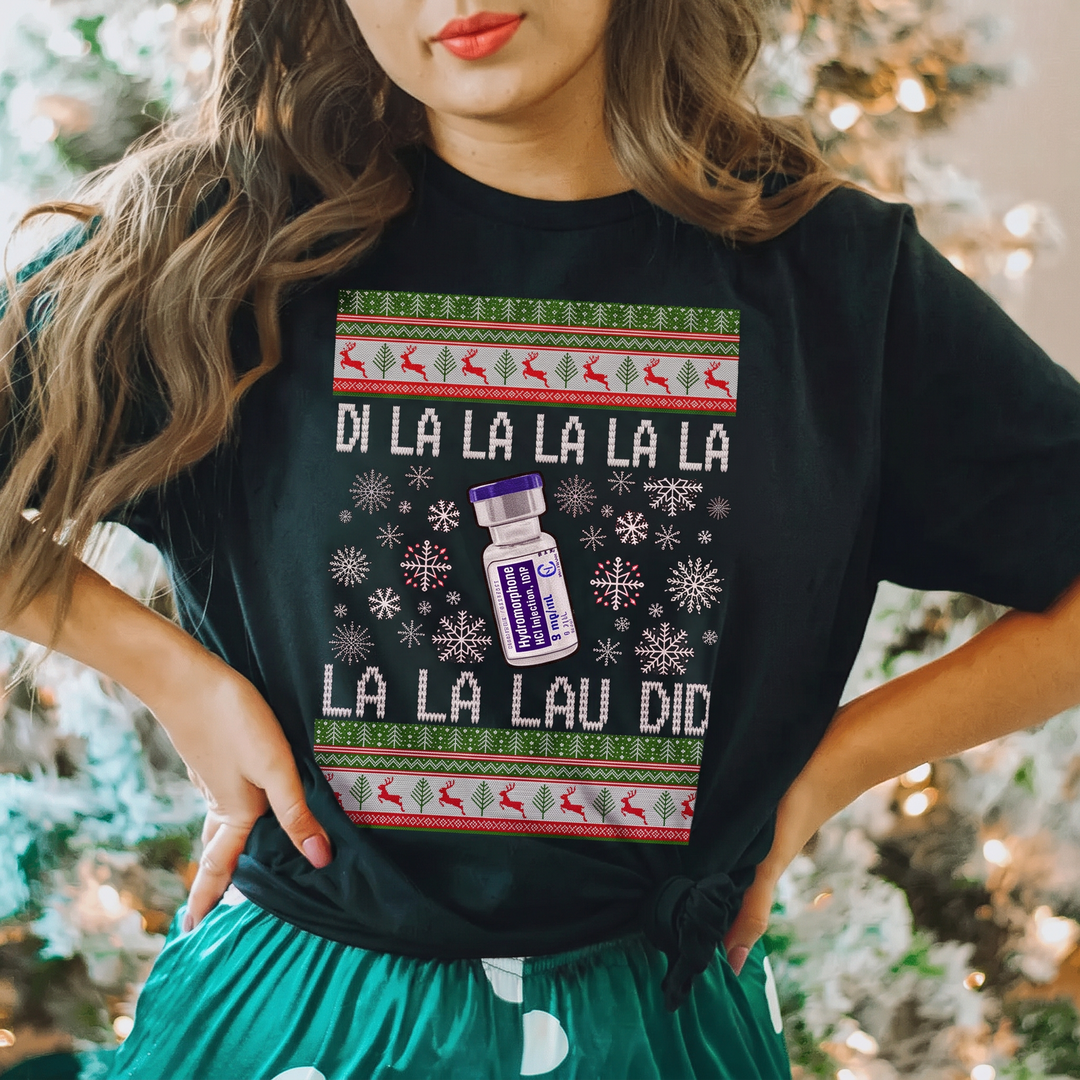 Women’s Christmas Tees Funny Slogan Graphic | Short Sleeve