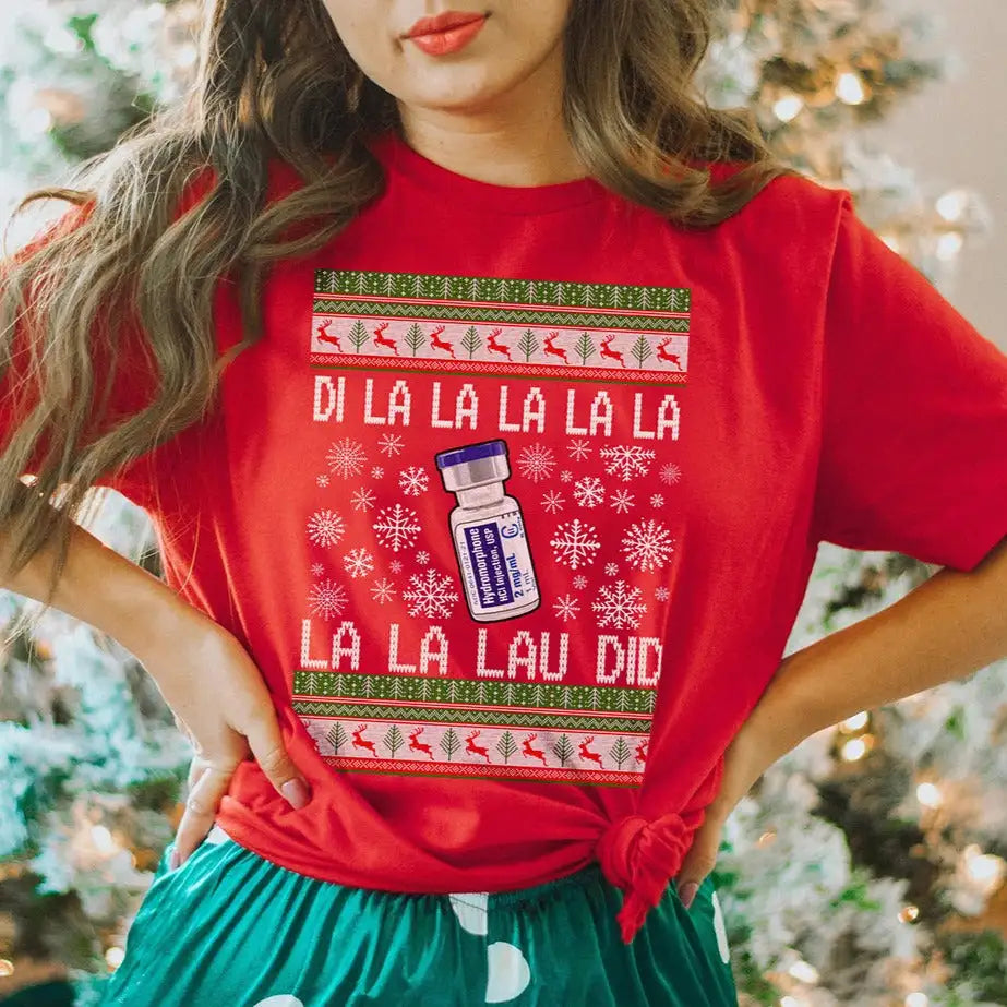 Women’s Christmas Tees Funny Slogan Graphic | Short Sleeve