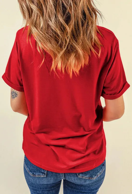 Women’s Christmas Tees Sequin Nutcracker Graphic | Short Sleeve