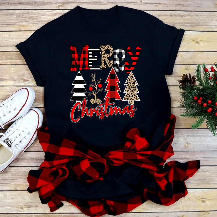 Women’s Christmas Tees Short Sleeve & Crew Neck | Festive