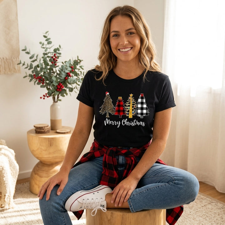 Women’s Christmas Tees Short Sleeve & Crew Neck | Festive