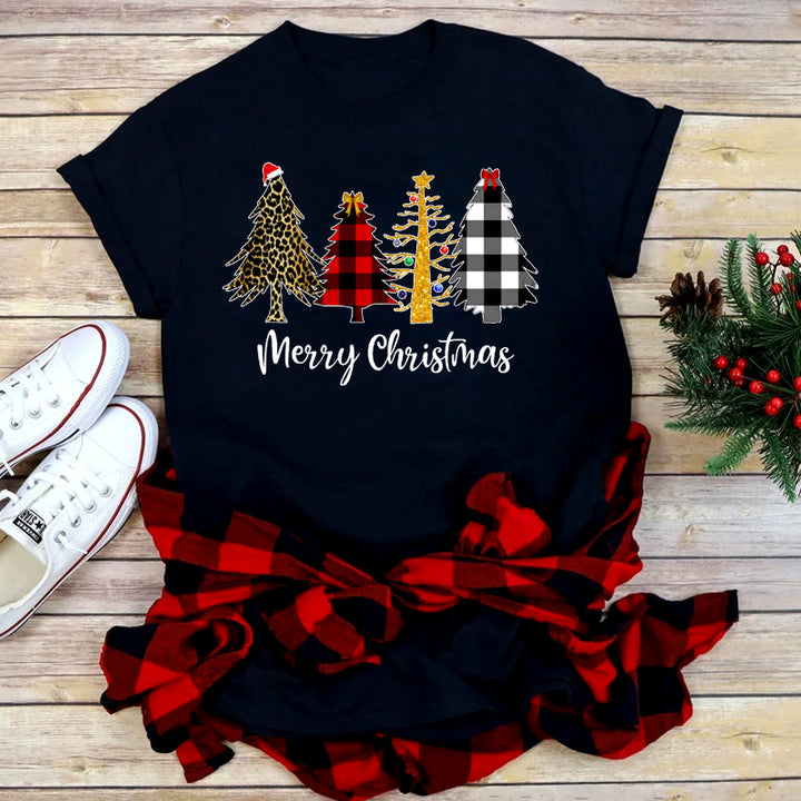 Women’s Christmas Tees Short Sleeve & Crew Neck | Festive