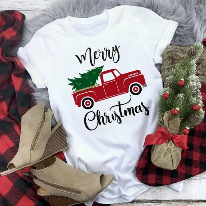 Women’s Christmas Tees with Festive Graphic | Funny