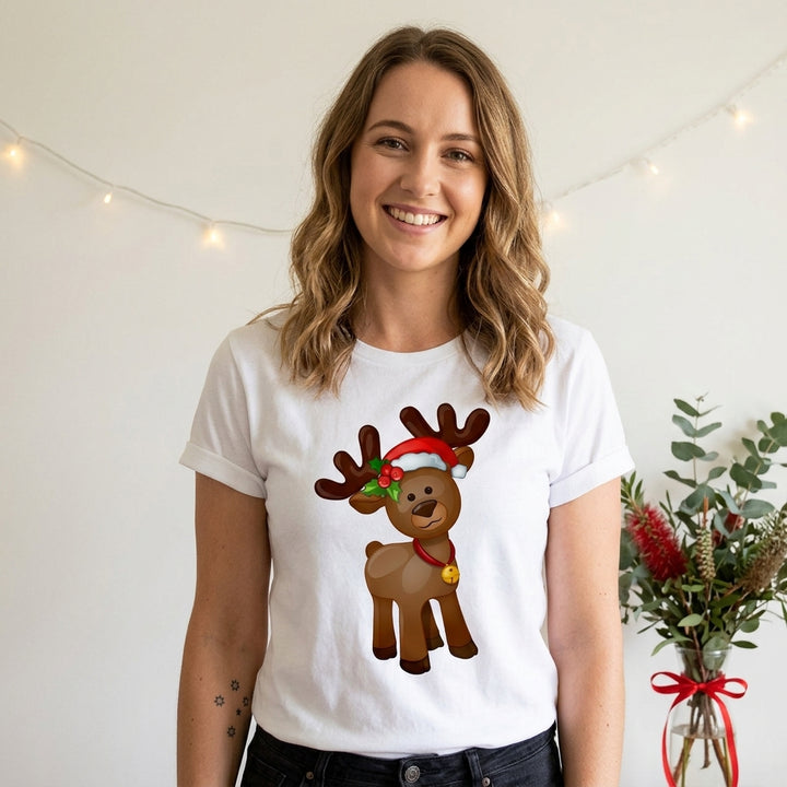 Women’s Christmas Tees with Festive Graphic | Short Sleeve
