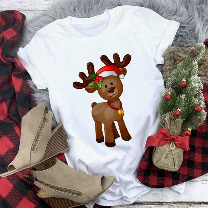 Women’s Christmas Tees with Festive Graphic | Short Sleeve