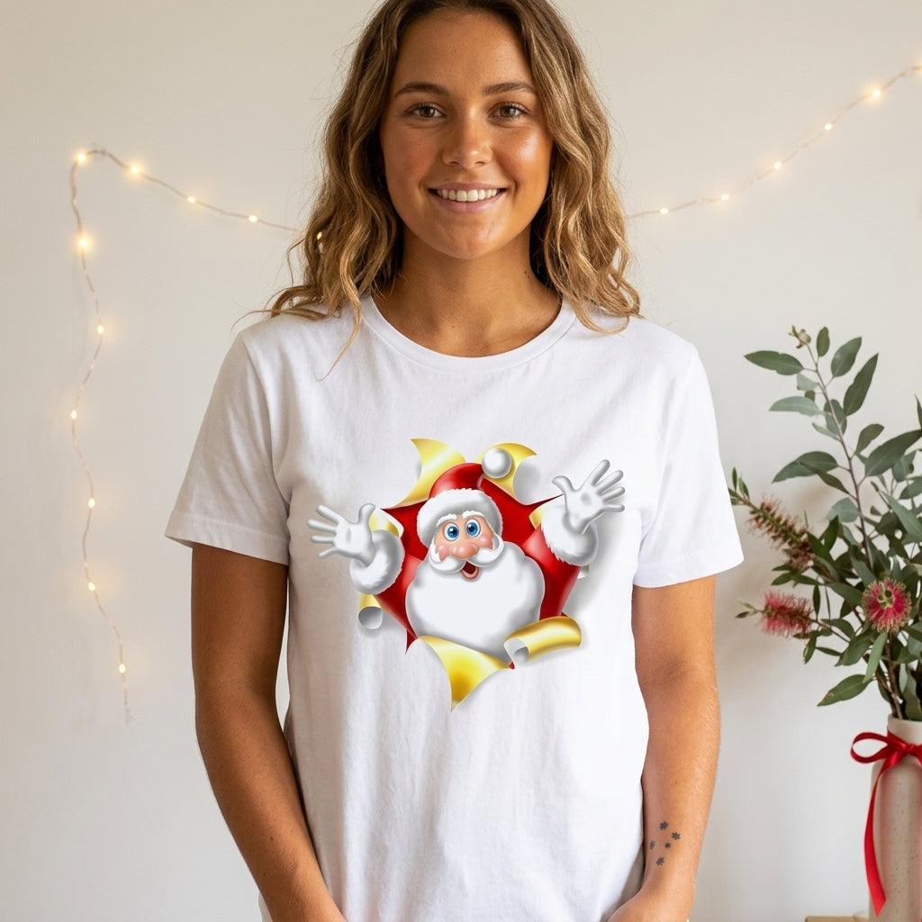 Women’s Christmas Tees with Festive Graphic | Short Sleeve