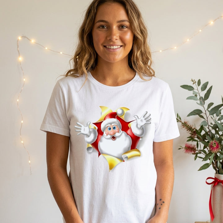 Women’s Christmas Tees with Festive Graphic | Short Sleeve