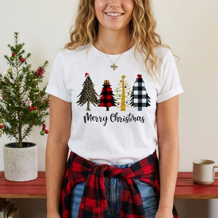 Women’s Christmas Tees with Festive Graphic & Short Sleeve | Festive