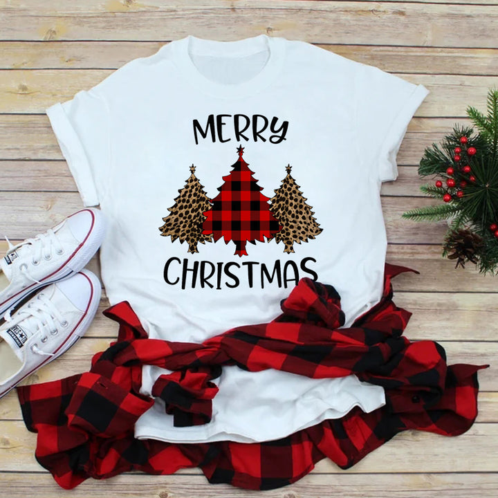 Women’s Christmas Tees with Festive Graphic & Short Sleeve | Festive