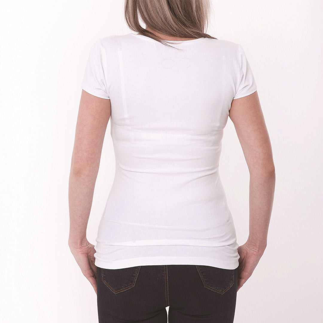 Women’s Christmas Tees with Festive Graphic | White