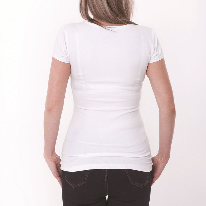 Women’s Christmas Tees with Festive Graphic | White
