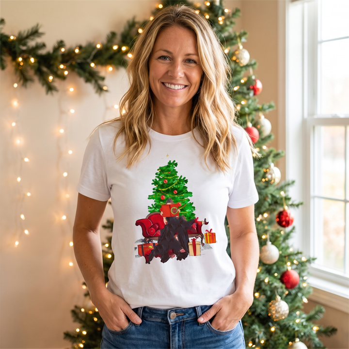 Women’s Christmas Tees with Short Sleeve & Crew Neck | Festive