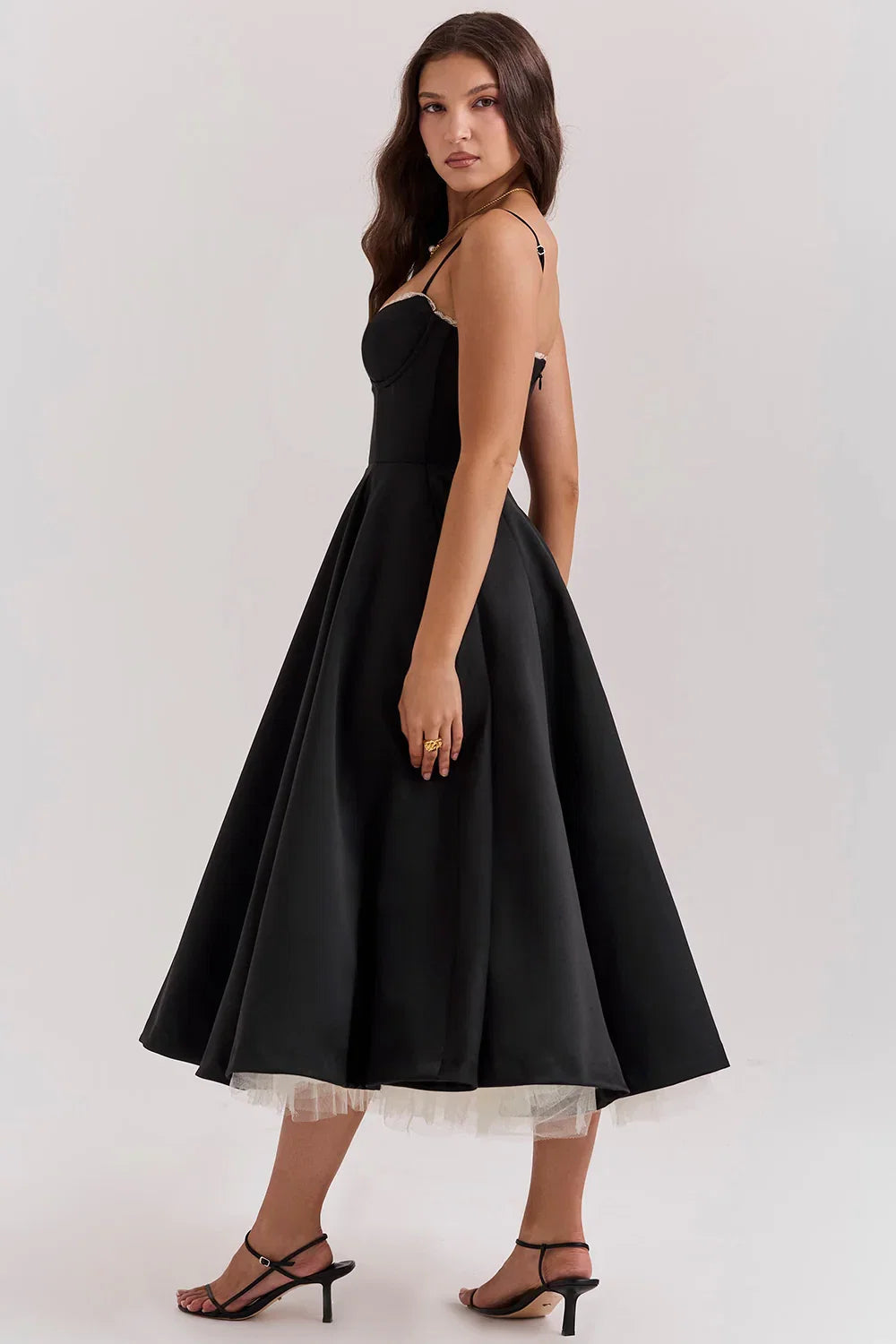 Women's Cocktail Dress with Full Skirt | Midi