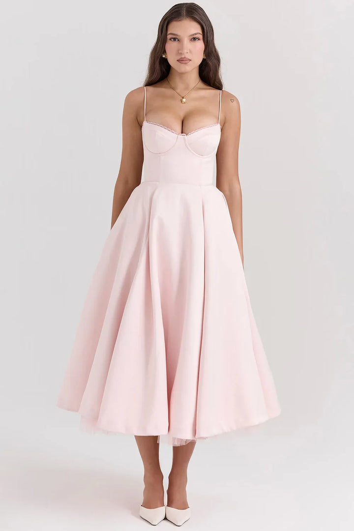 Women's Cocktail Dress with Full Skirt | Midi