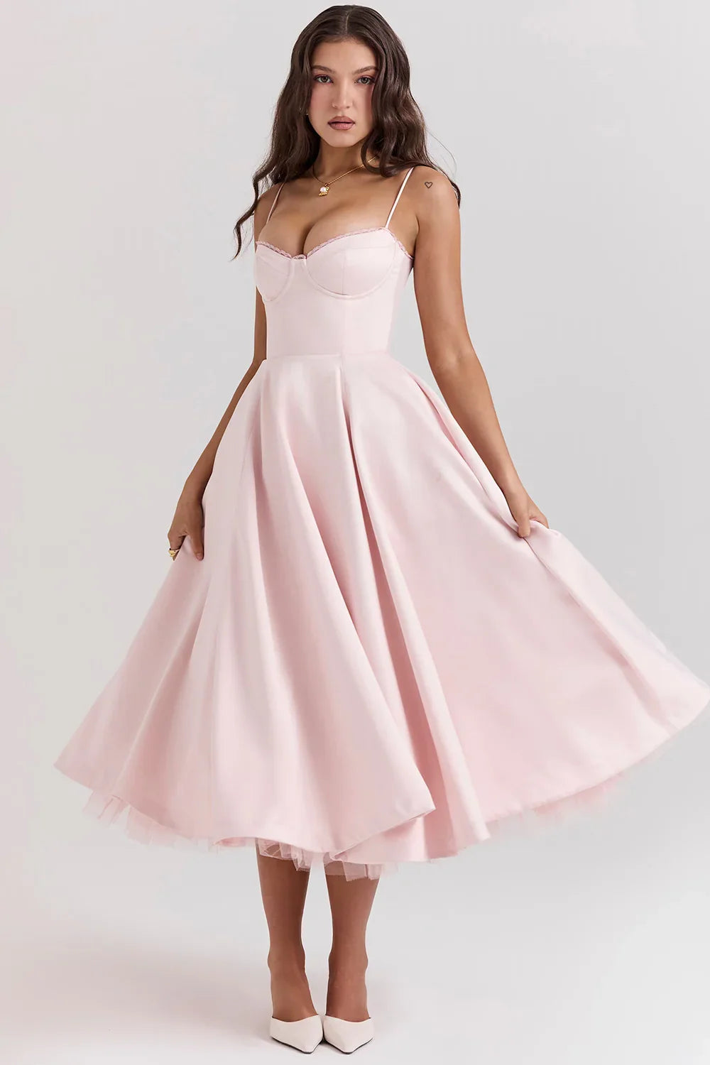 Women's Cocktail Dress with Full Skirt | Midi