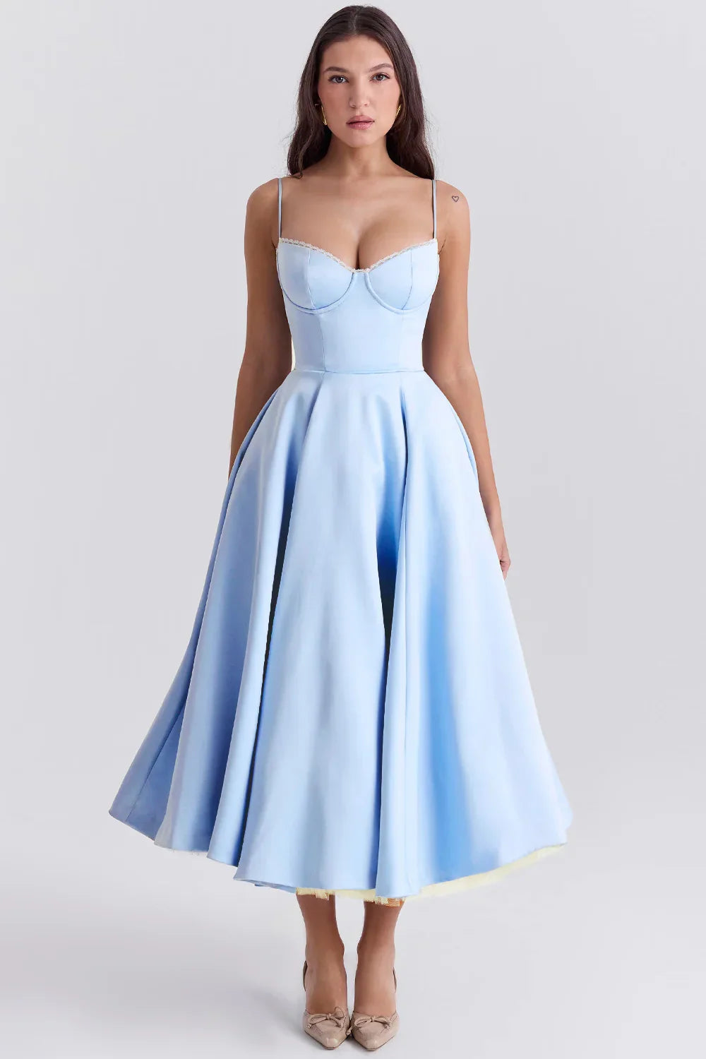 Women's Cocktail Dress with Full Skirt | Midi