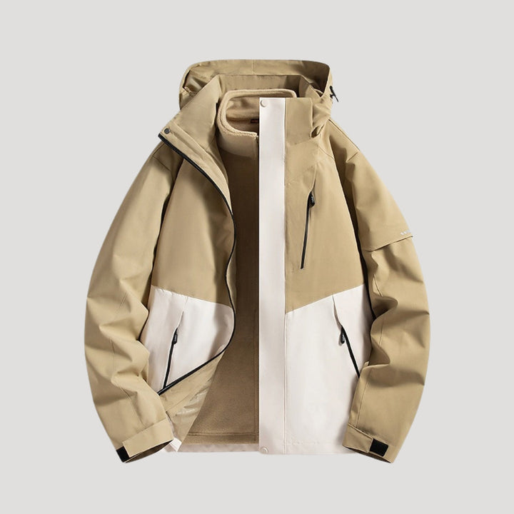 Women's Colour Block Windbreaker with Hood | Outdoor