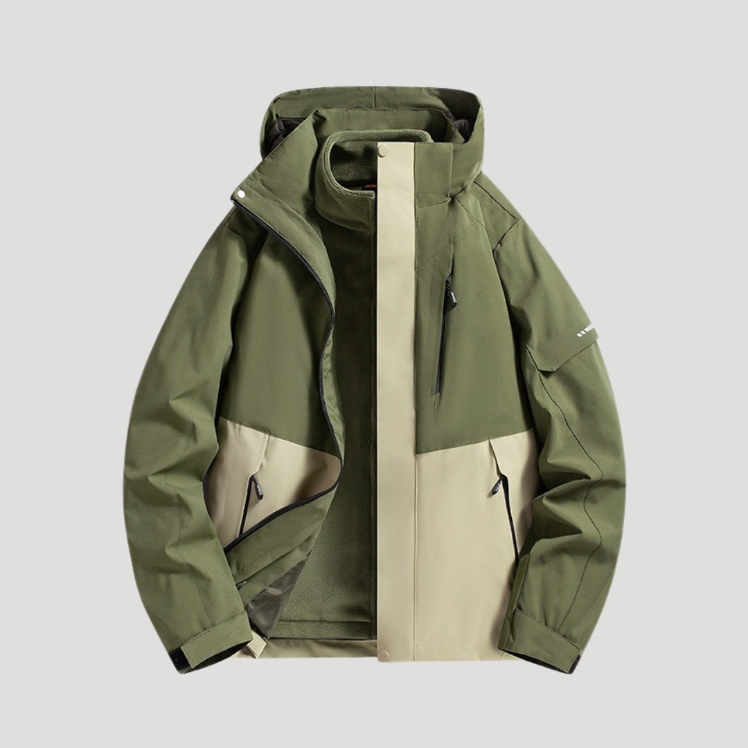 Women's Colour Block Windbreaker with Hood | Outdoor
