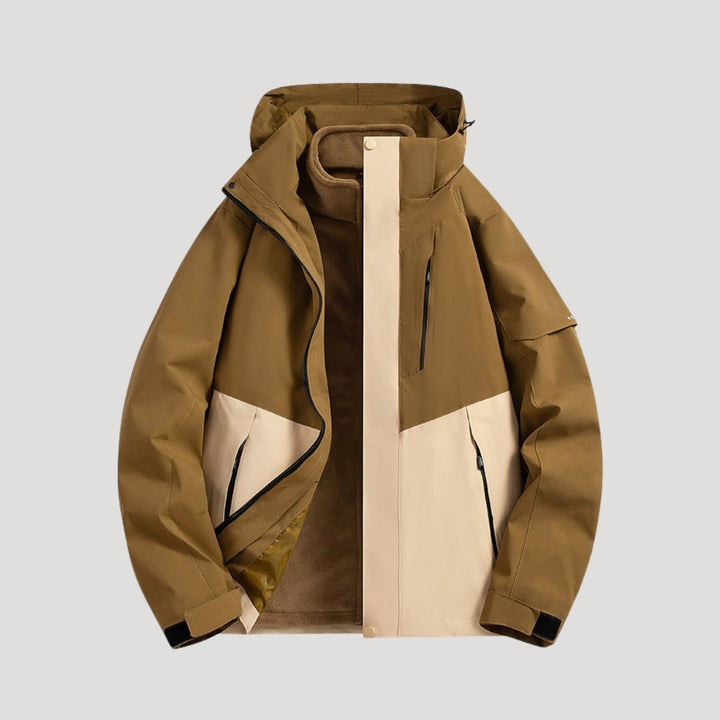 Women's Colour Block Windbreaker with Hood | Outdoor