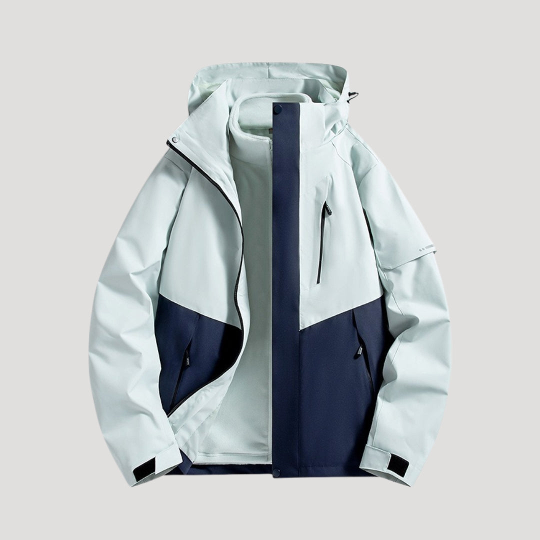 Women's Colour Block Windbreaker with Hood | Outdoor
