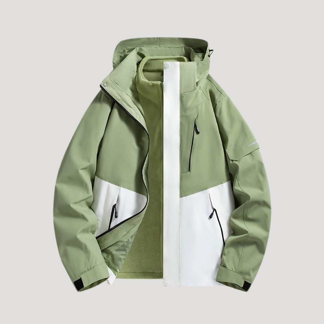Women's Colour Block Windbreaker with Hood | Outdoor