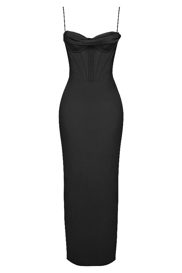 Women's Corset Dress with Sweetheart Neck | Maxi