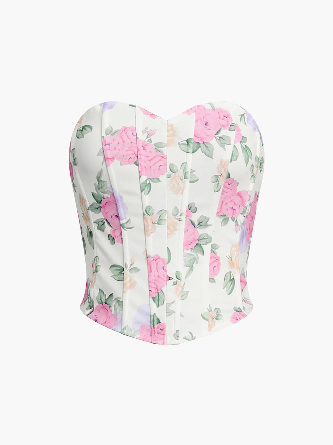 Women's Corset Top Floral & Strapless | Sweetheart