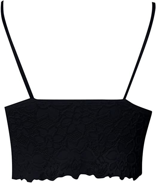 Women's Corset Top with Lace Trim & V-Neck | Crop Tank