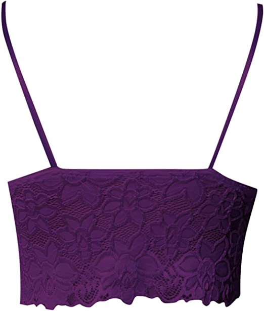 Women's Corset Top with Lace Trim & V-Neck | Crop Tank