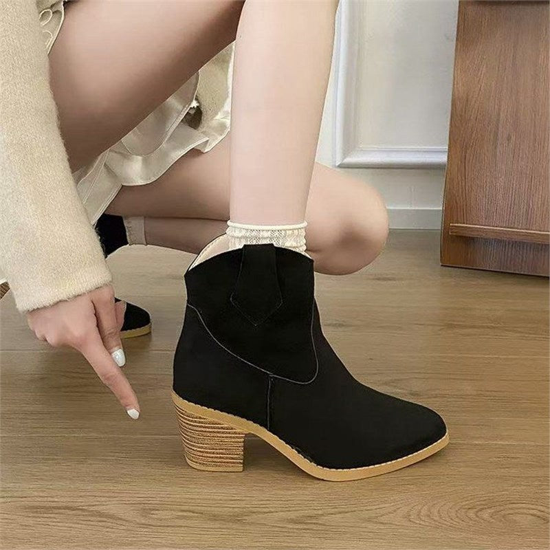 Women's Cowgirl Boots with Block Heel | Ankle