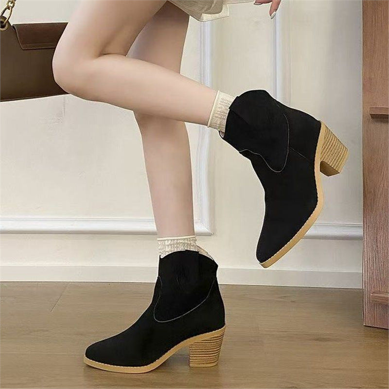 Women's Cowgirl Boots with Block Heel | Ankle