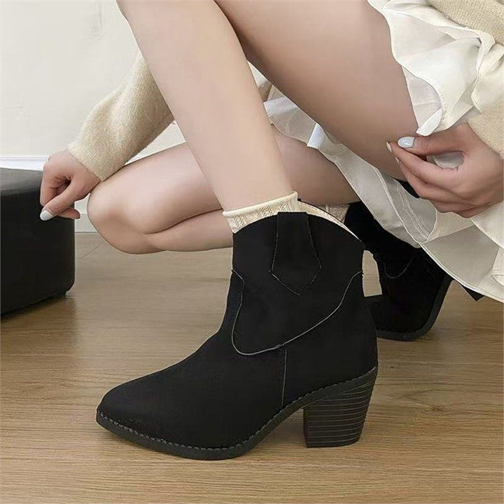 Women's Cowgirl Boots with Block Heel | Ankle