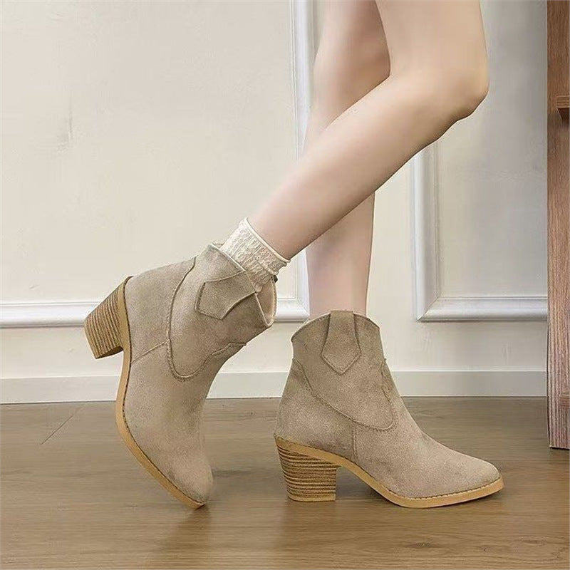 Women's Cowgirl Boots with Block Heel | Ankle