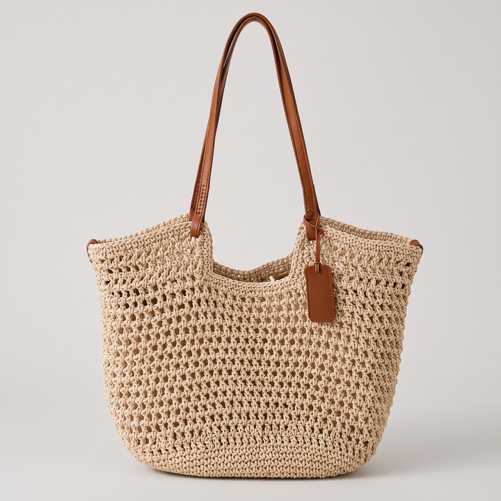 Women's Crochet Tote Bag Woven | Beach Shopper