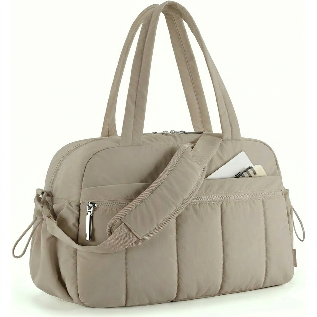 Women's Duffle Bag with Pocket | Gym Travel & Work Carryall