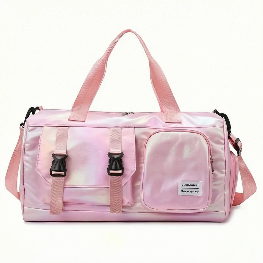 Women’s Duffle Bag with Shoulder Strap & Front Pockets | Gym