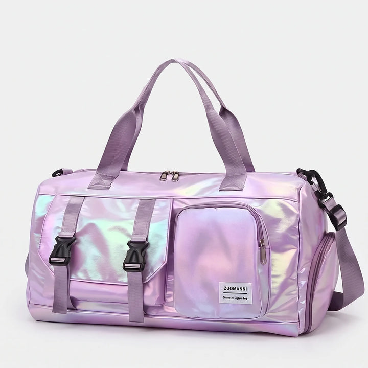 Women’s Duffle Bag with Shoulder Strap & Front Pockets | Gym