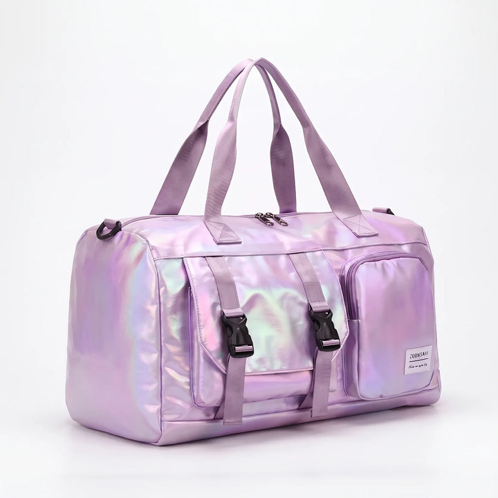 Women’s Duffle Bag with Shoulder Strap & Front Pockets | Gym