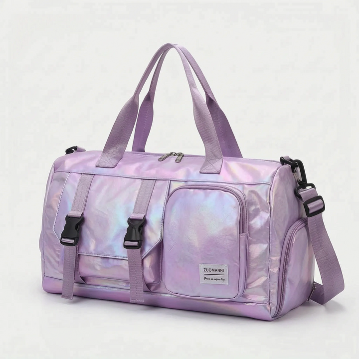 Women’s Duffle Bag with Shoulder Strap & Front Pockets | Gym