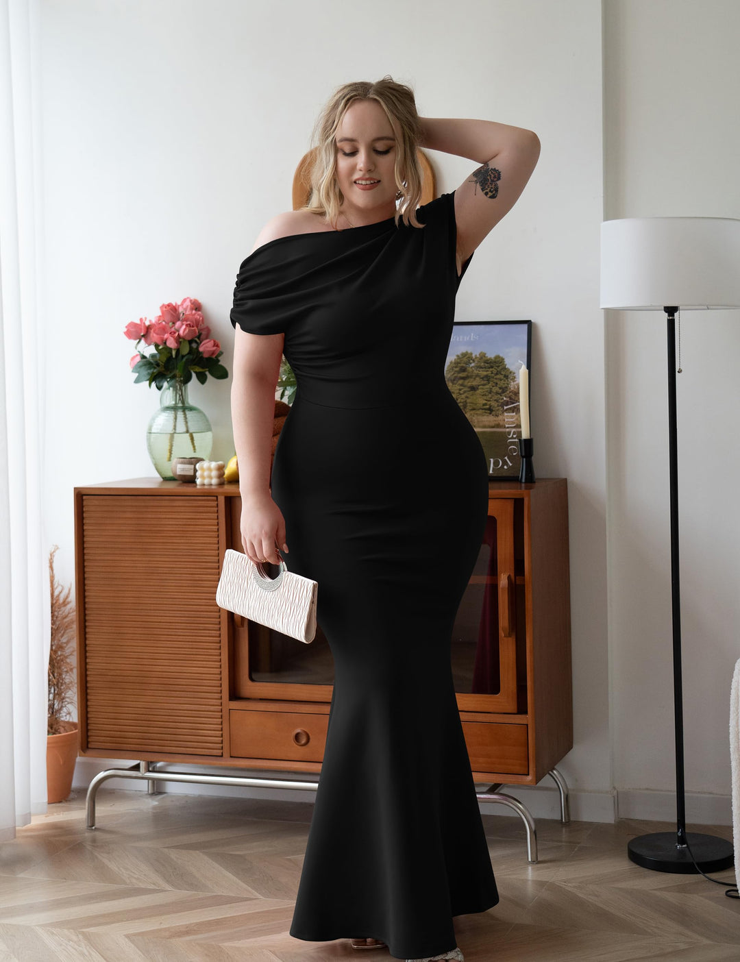 Women's Evening Dress with One Shoulder | Maxi Gown