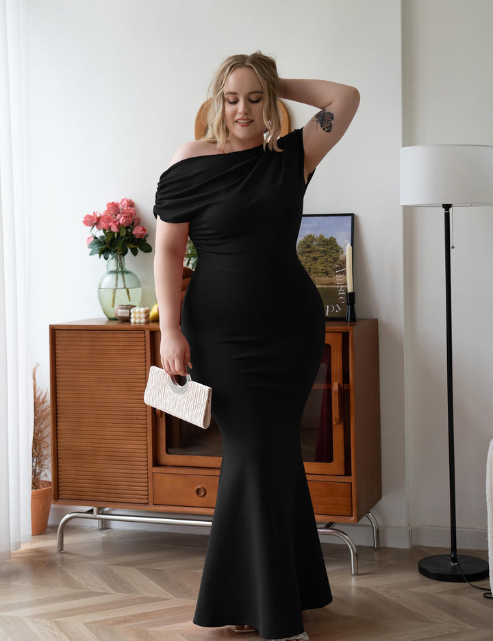 Women's Evening Dress with One Shoulder | Maxi Gown