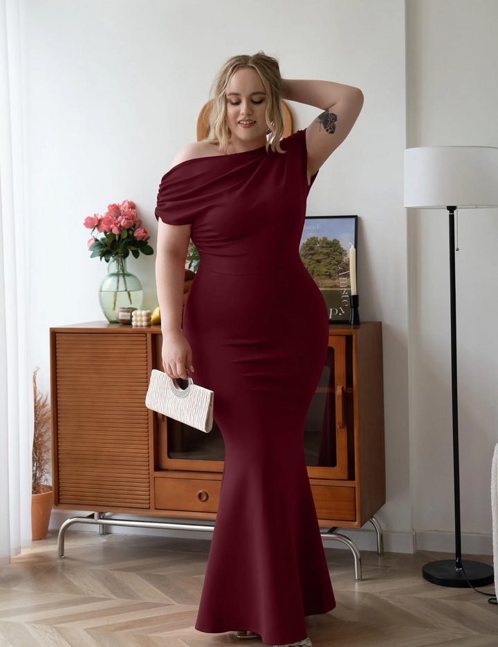 Women's Evening Dress with One Shoulder | Maxi Gown