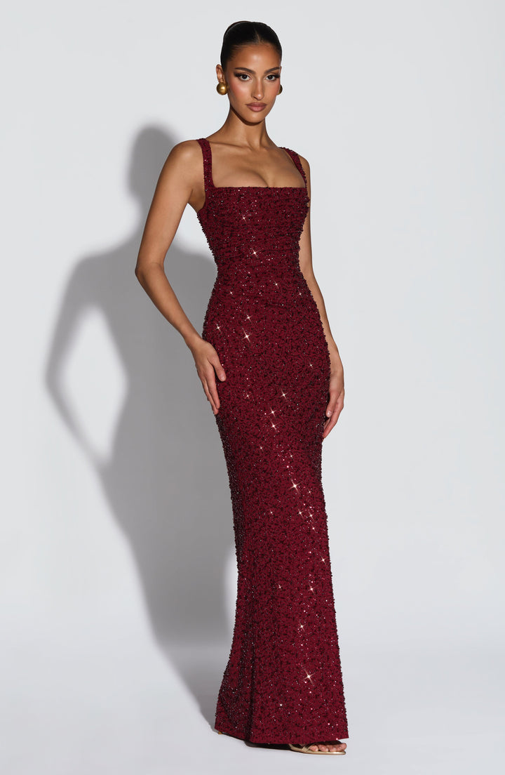 Women's Evening Maxi Prom Dress | Square Neck
