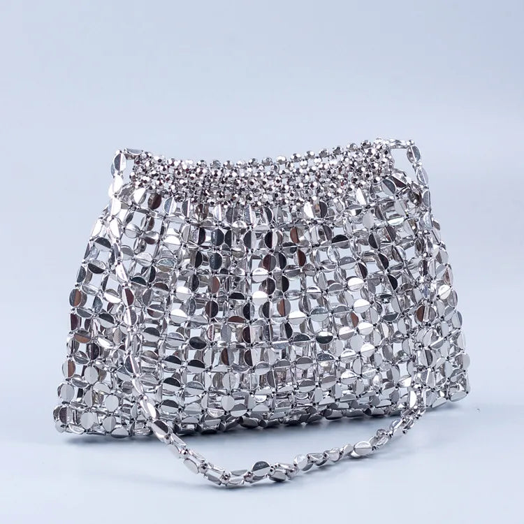 Women's Flat Beaded Handbags | Shoulder Strap