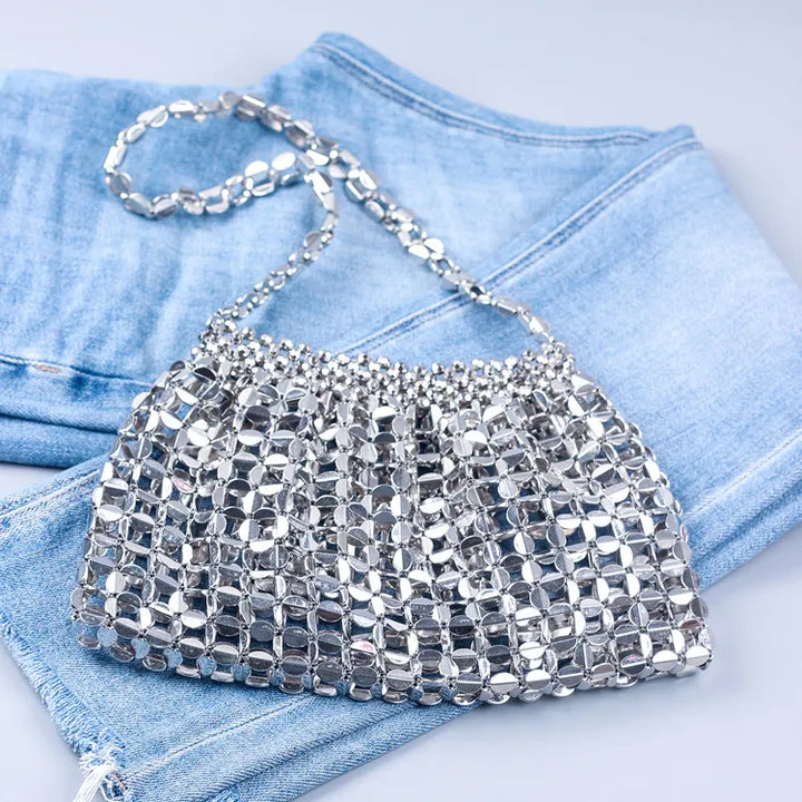 Women's Flat Beaded Handbags | Shoulder Strap