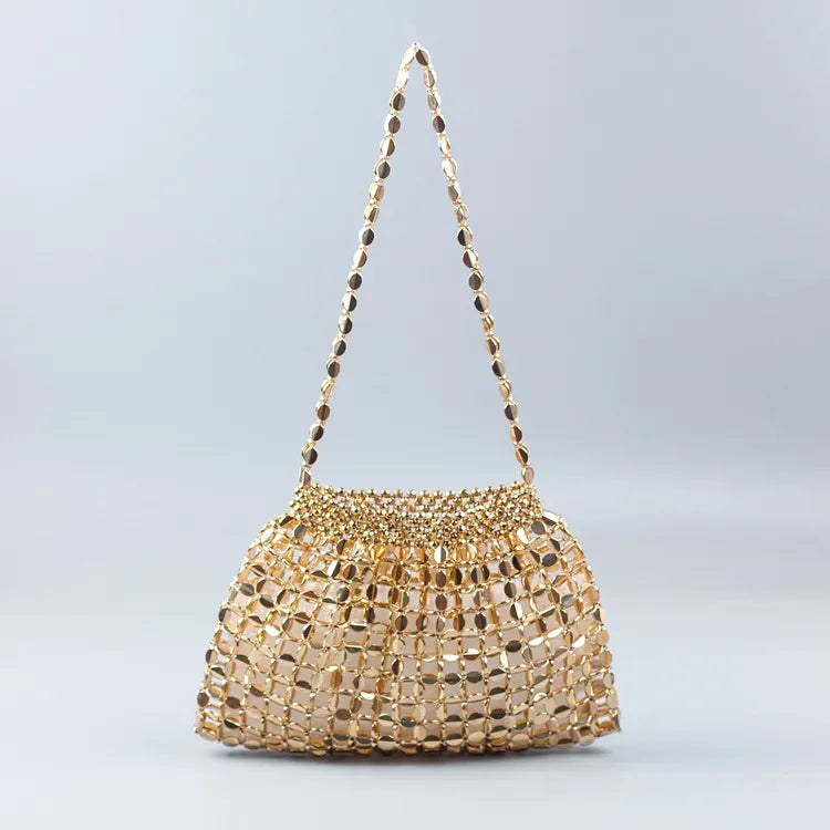 Women's Flat Beaded Handbags | Shoulder Strap
