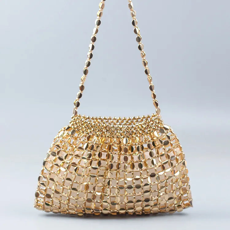 Women's Flat Beaded Handbags | Shoulder Strap